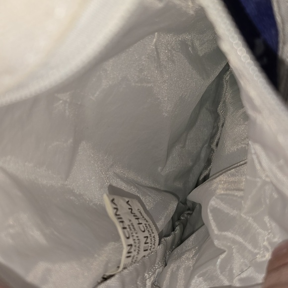 Boothbay Harbor Blue Striped Tote Holden Beach North Carolina 2 Pockets Nautical - Picture 4 of 8